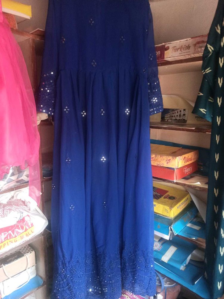 Royal Blue Embellished Gown