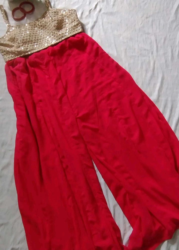 blouse + sharara pattern pant
