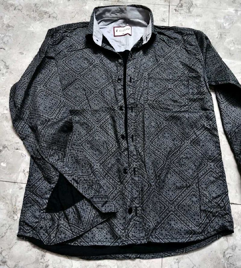 Men's Printed Long Sleeve Shirt