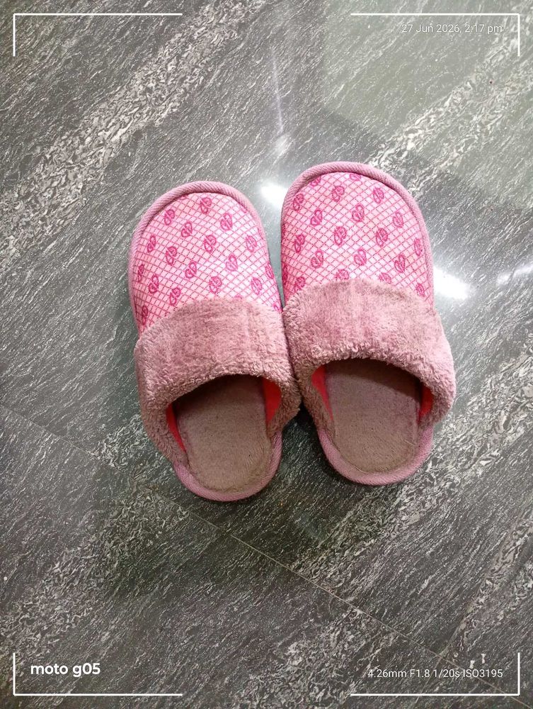 Pink Fur Slippers
