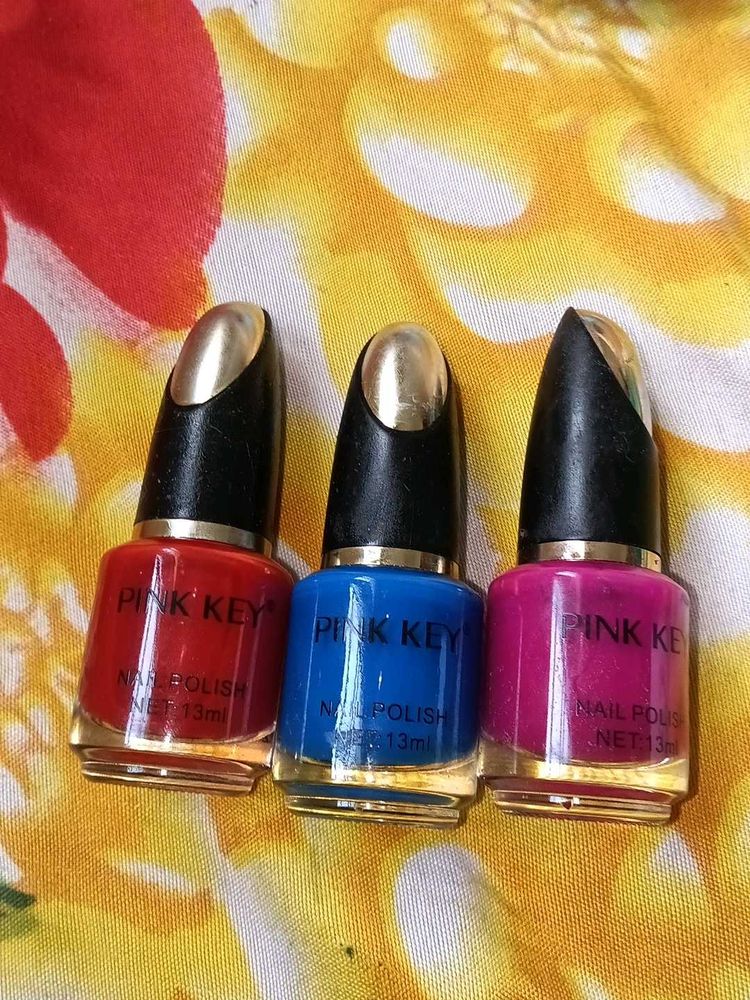 Pink Key Nail Polish Set