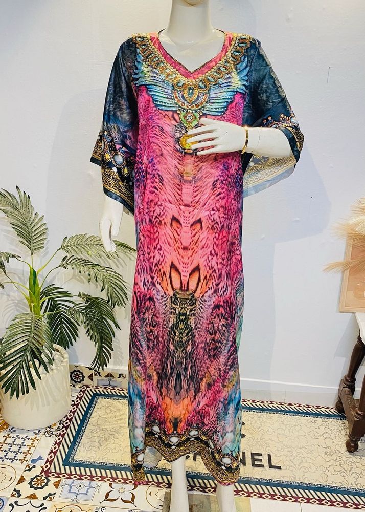 Vibrant Kaftan Dress