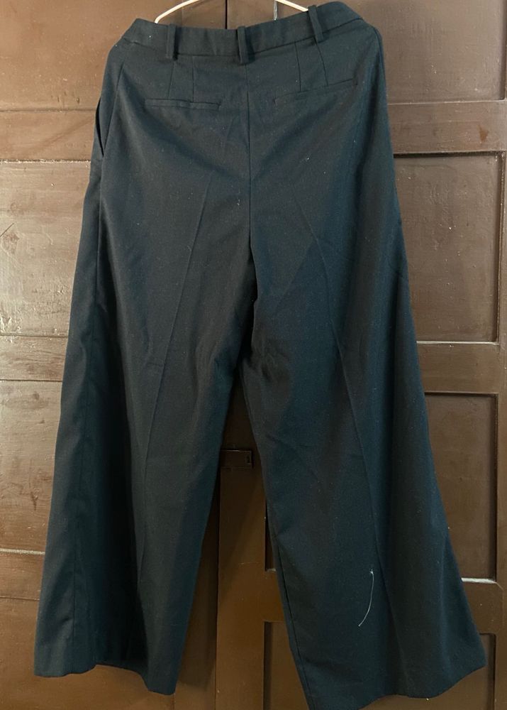 H&amp;M Wide Leg Black Pants