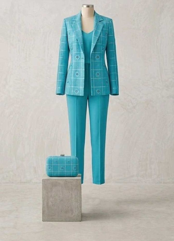 Elegant Blue Kurta Set l Unstitched