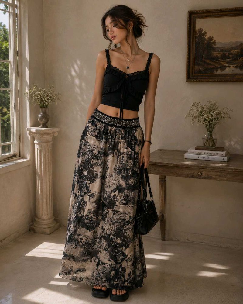 Boho Maxi Skirt