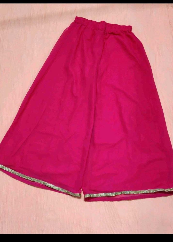 Bright Pink Palazzo Pants