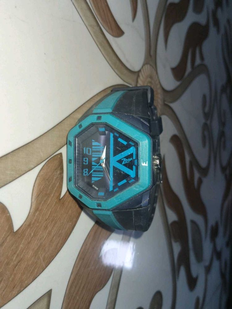 Stylish Teal and Black Watch