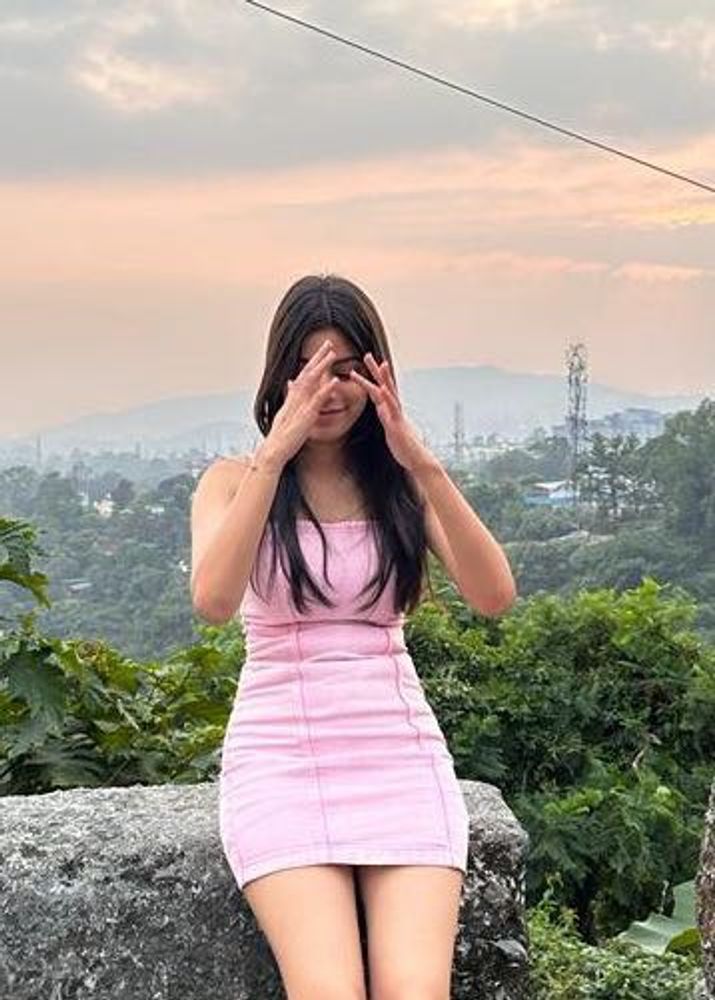 Pink Denim Spaghetti Strap Bodycon Mini Dress