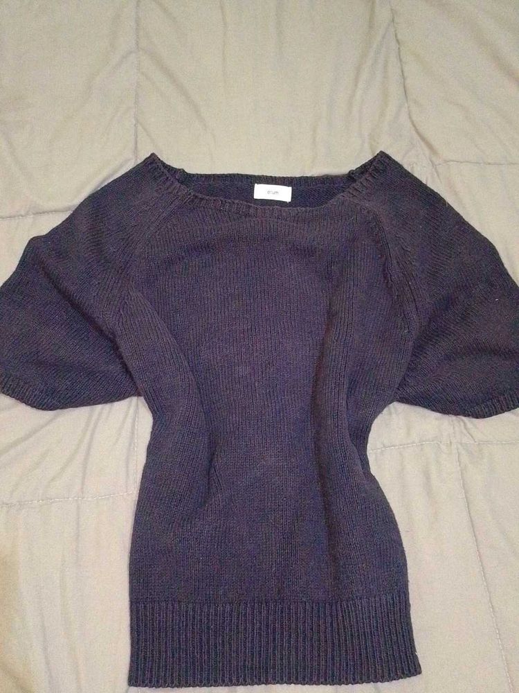 Navy Blue Knit Sweater