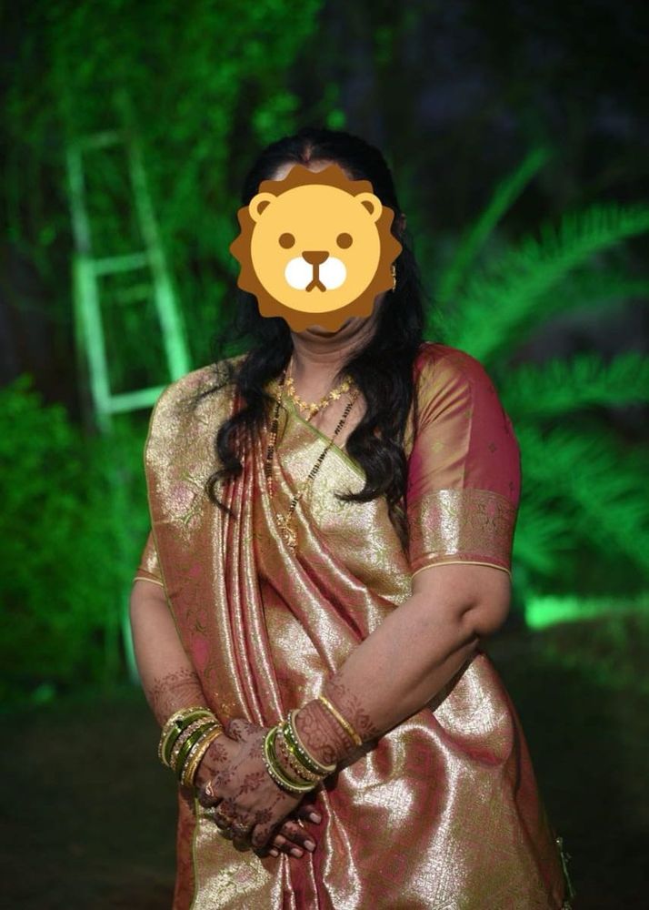 Elegant Silk Saree golden brown