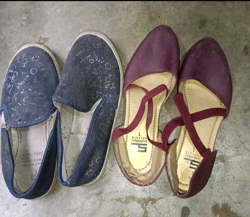 Stylish Pair of Flats &amp; Sneakers