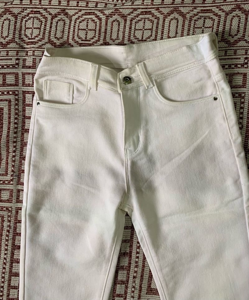 Cream White Skinny Jeans