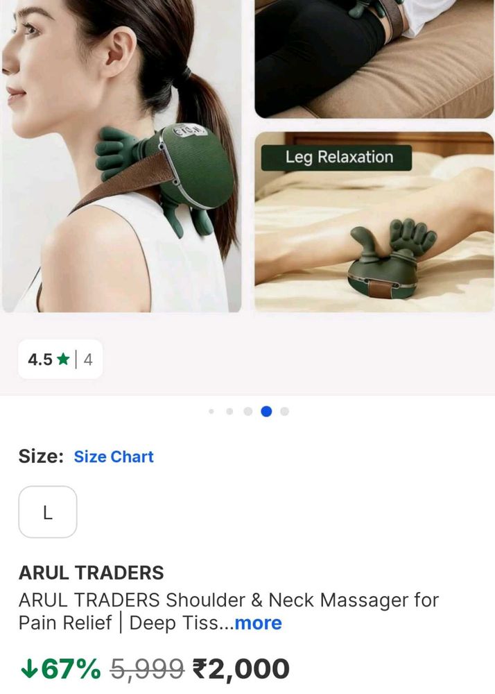 Wireless Shiatsu Neck Massager with Heat