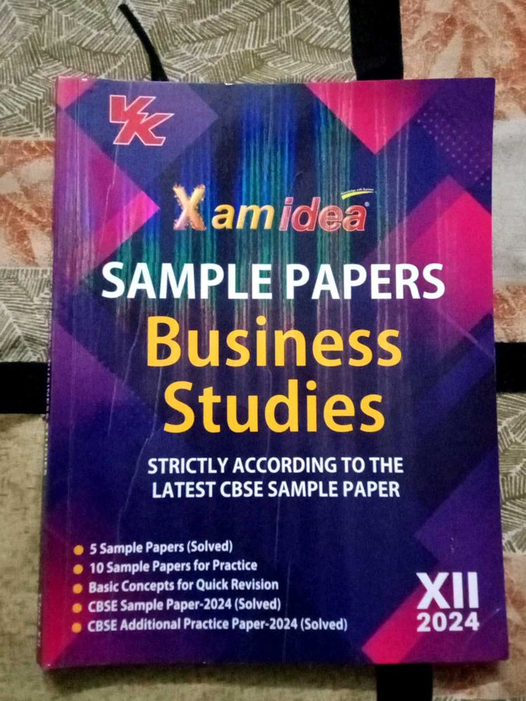 Xamidea Business Studies Sample Papers XII 2024