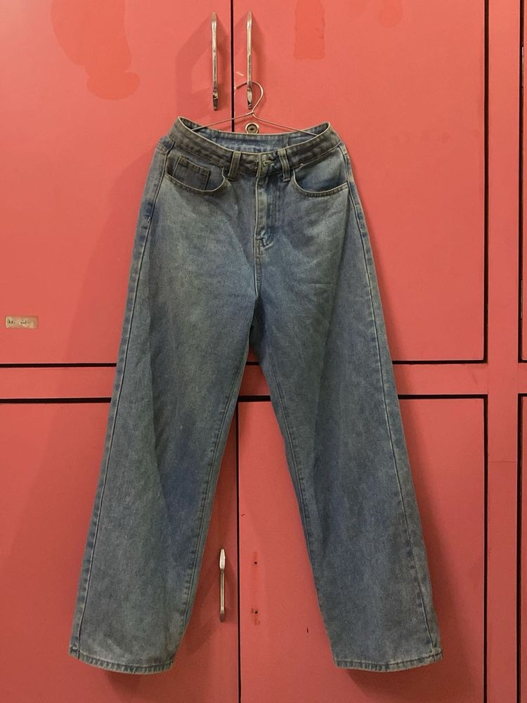 Light Wash Wide Leg Jeans