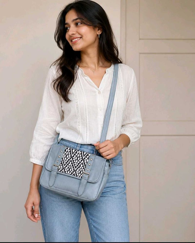 Stylish Grey Crossbody Bag