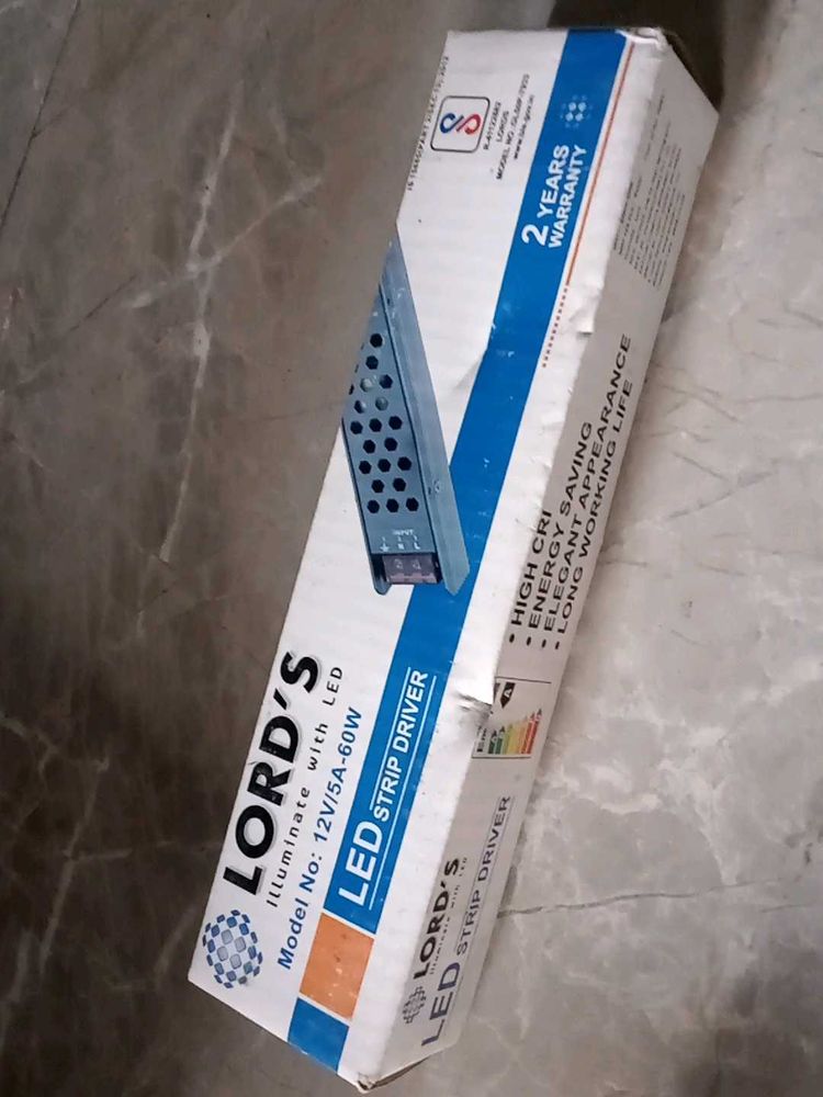 Lord's LED Strip Driver 12V/5A-60W