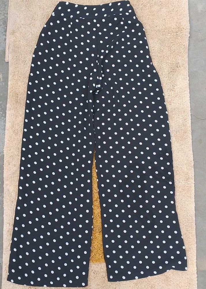 Polka Dot Wide Leg Pants