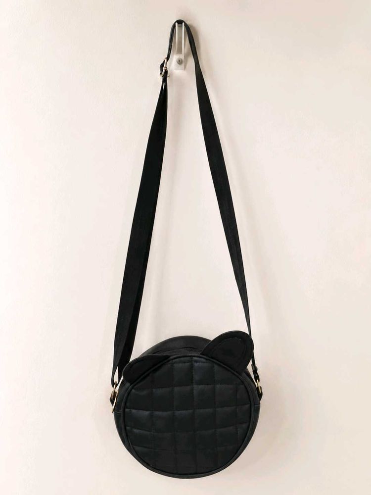 Cute Quilted Round Crossbody Bag