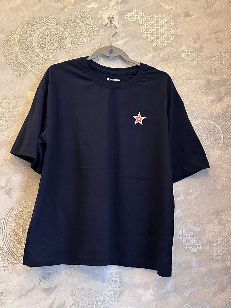 Navy T-Shirt with Star and power-puff girls 💕
