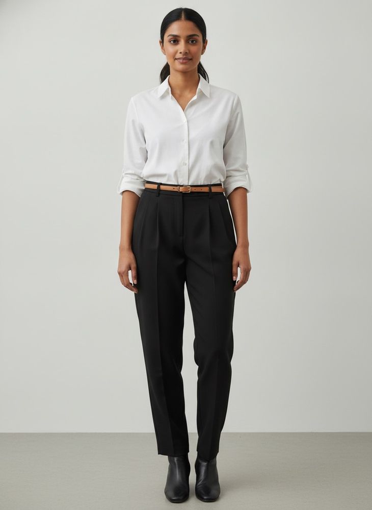 New Look - Black High-Waisted Trousers (im