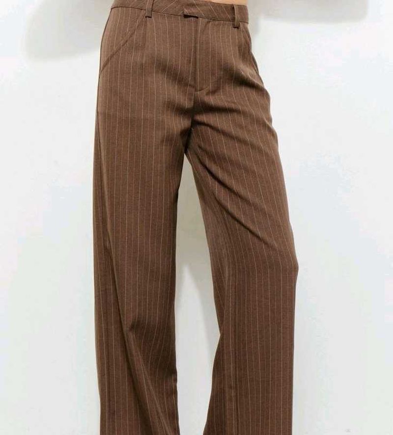 Dockers Brown Pinstripe formal Trousers | Size 30