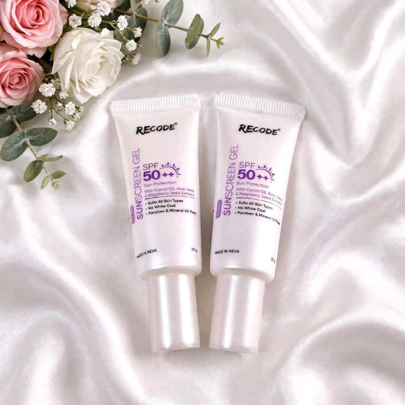 RECODE Sunscreen Gel SPF 50++ pack of 2