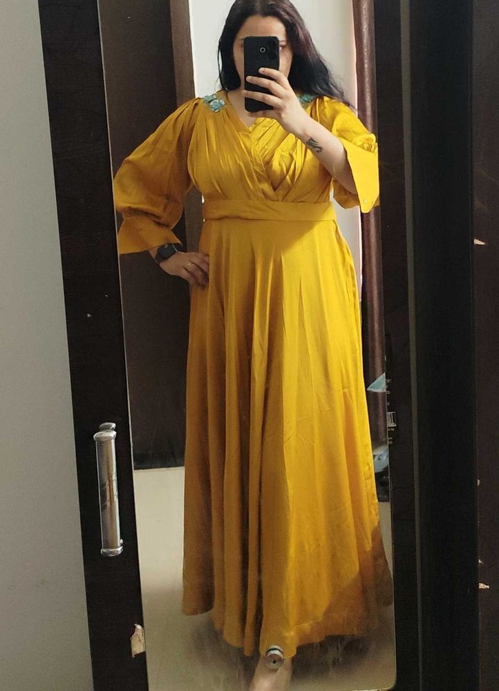 Cocktail Mustard Gown