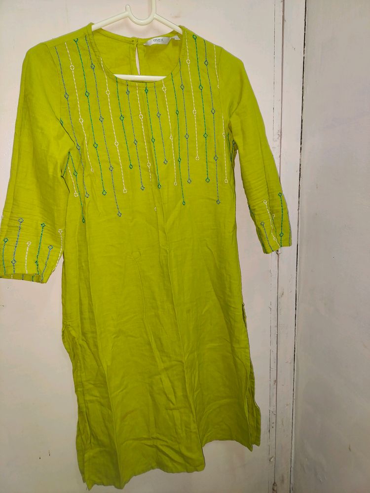 Lime Green Kurti