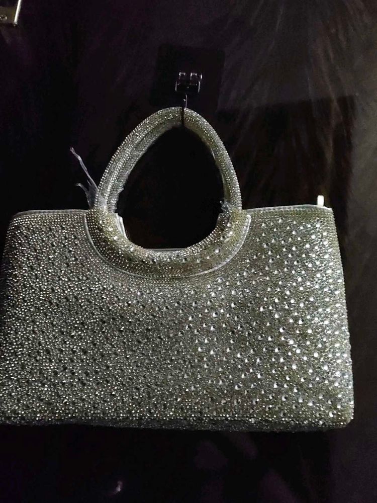 Sparkling Embellished Clutch Bag
