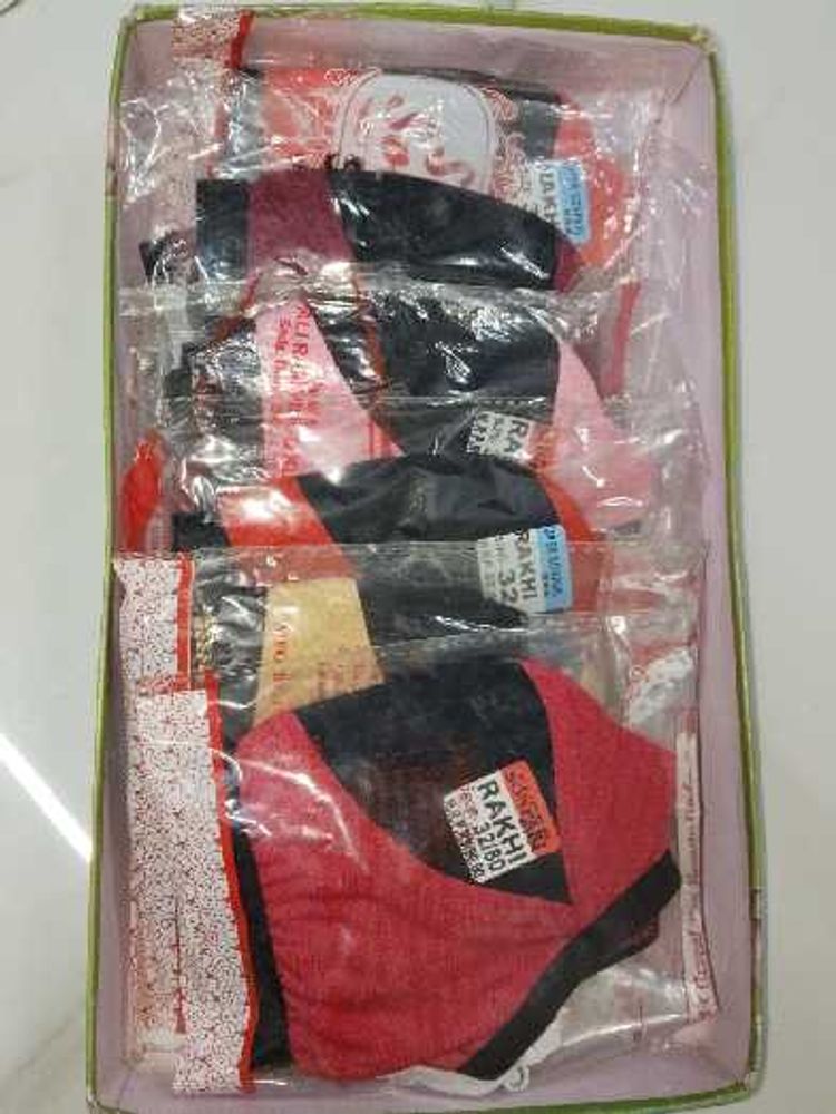 Pack of 6 Non-Padded Cotton Hosiery Daily Wear Bra