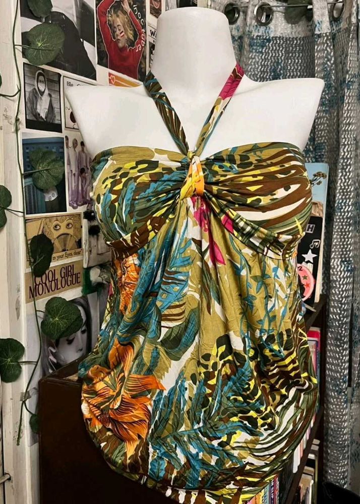 y2k halter neck top