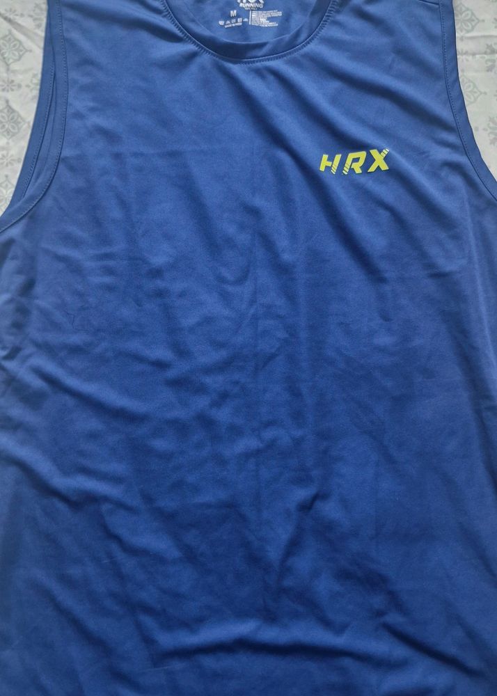HRX Blue Dry Fit T Shirt