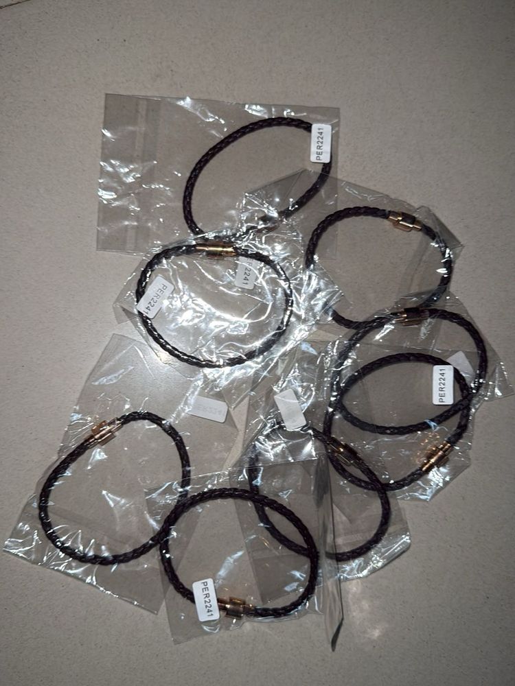 Braided Leather Bracelet with Clasp