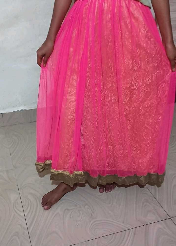 Pink Ethnic Skirt