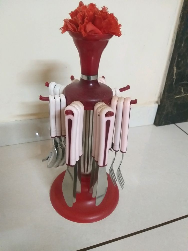 Spoon Stand, Plastic Cutlery Set ( Pack 22)