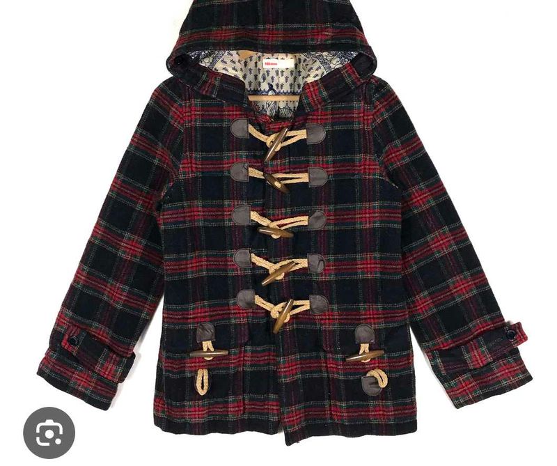 Plaid Duffle Cute Kids Coat👍👍