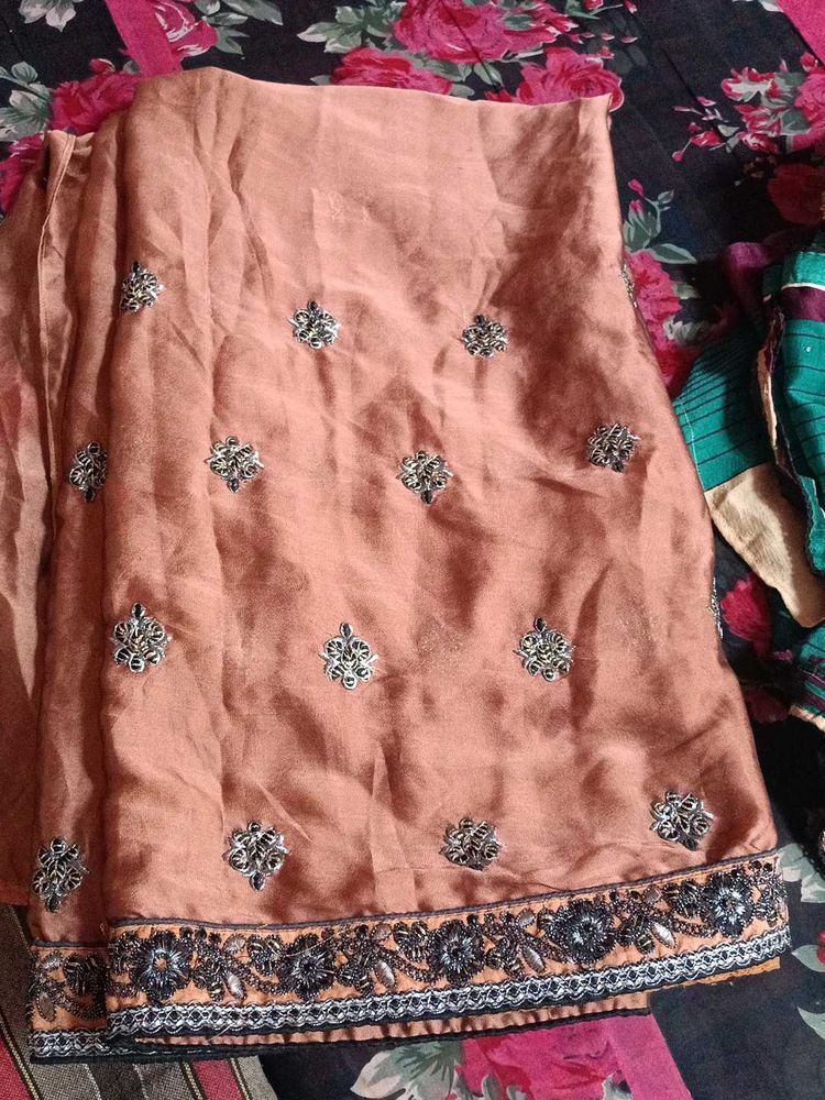 Embroidered Silk Saree