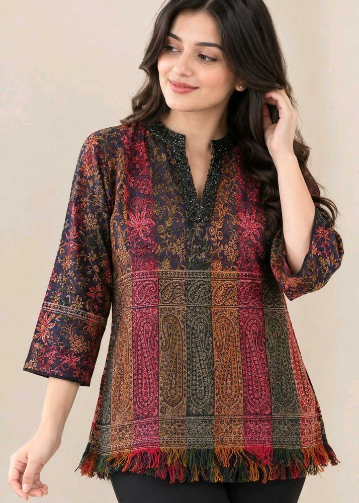 Vibrant Paisley Print Kurta