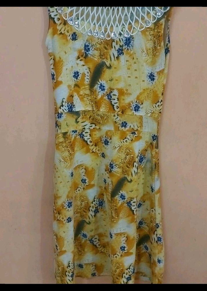 Beautiful Yellow Floral Dress