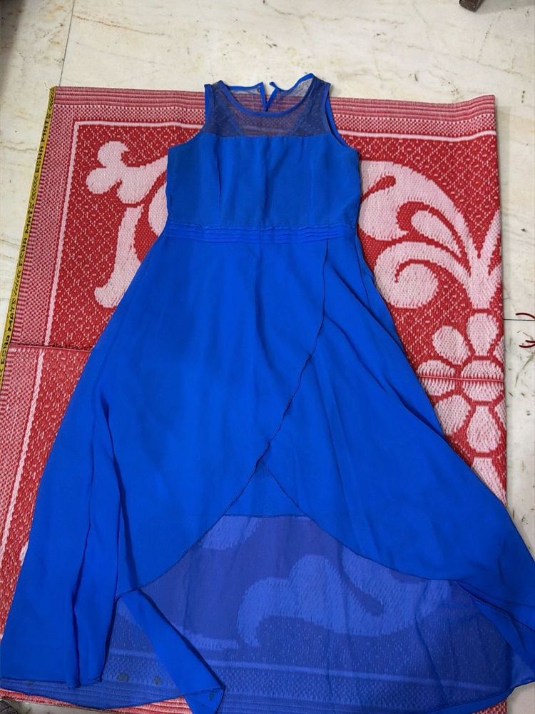 Stunning Blue High-Low Dress