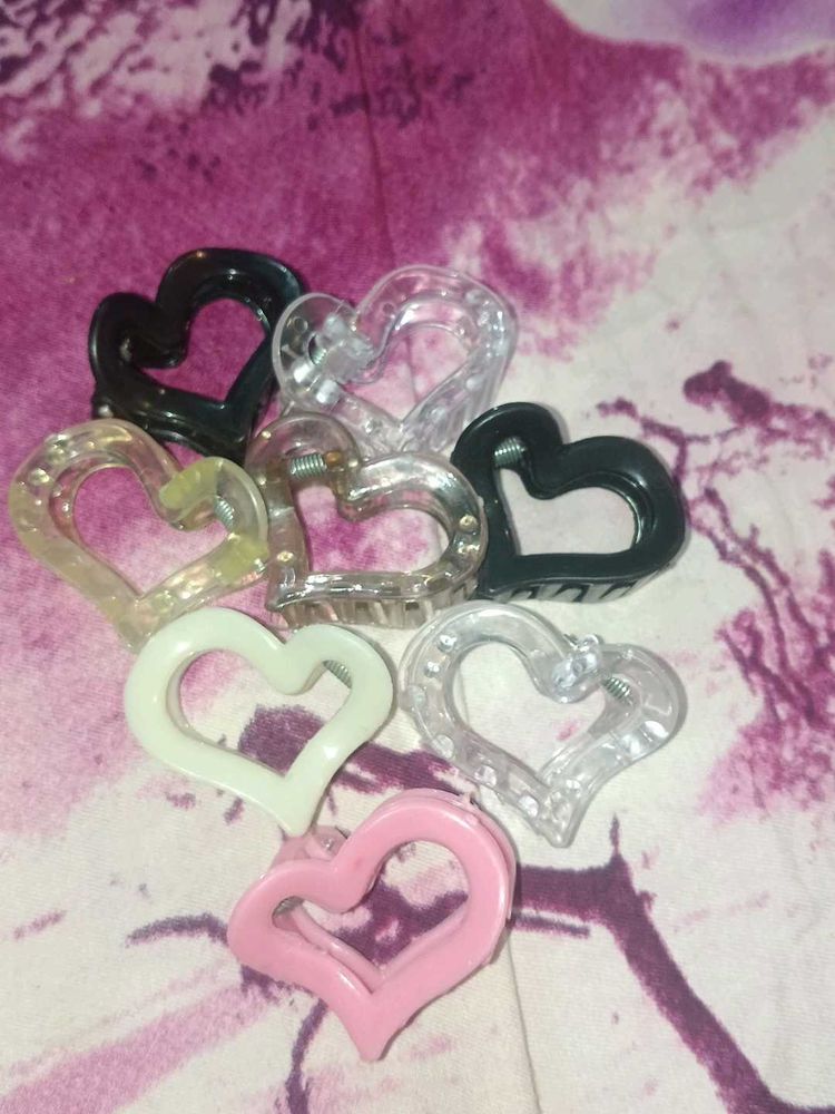 Cute Heart Claw Clips Pack