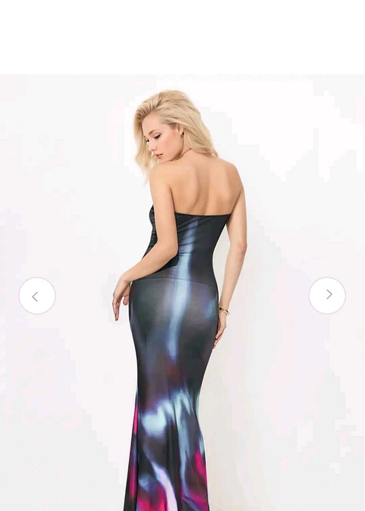 Abstract Print Dress
