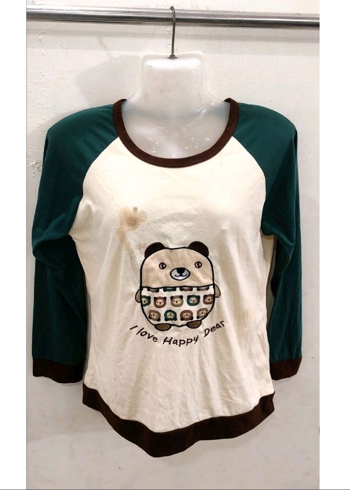 Beautiful Panda Top For Girls Length 24