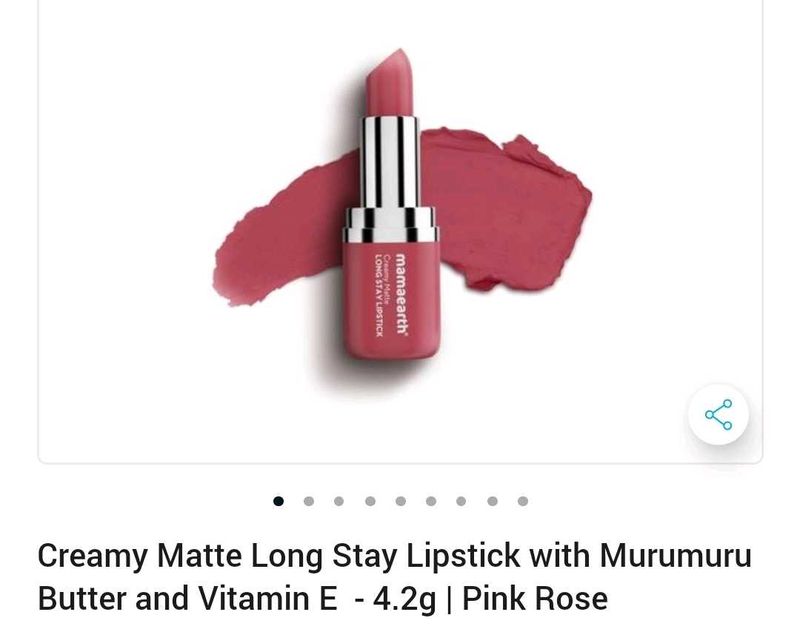 Mamaearth Creamy Matte Long Stay Lipstick Pack 1