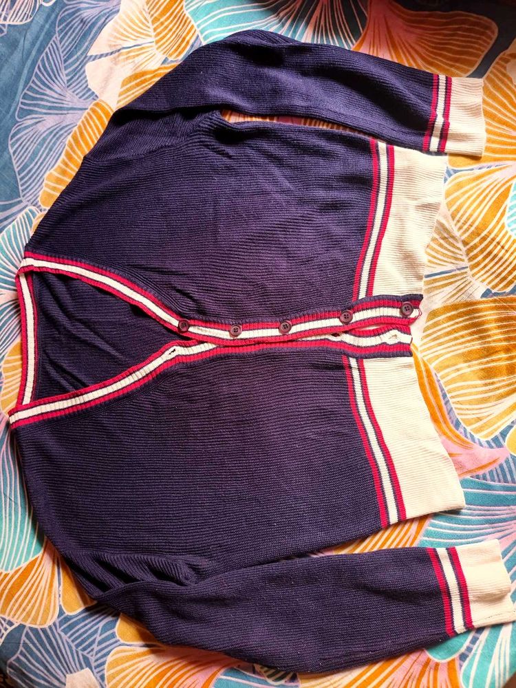Striped Knit Cardigan