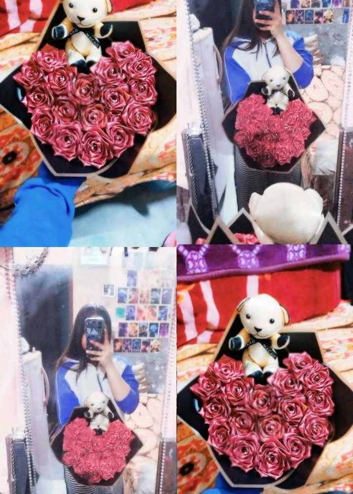 🐻❤️Handmade Rose &amp; Teddy Bear Bouquet❤️🐻