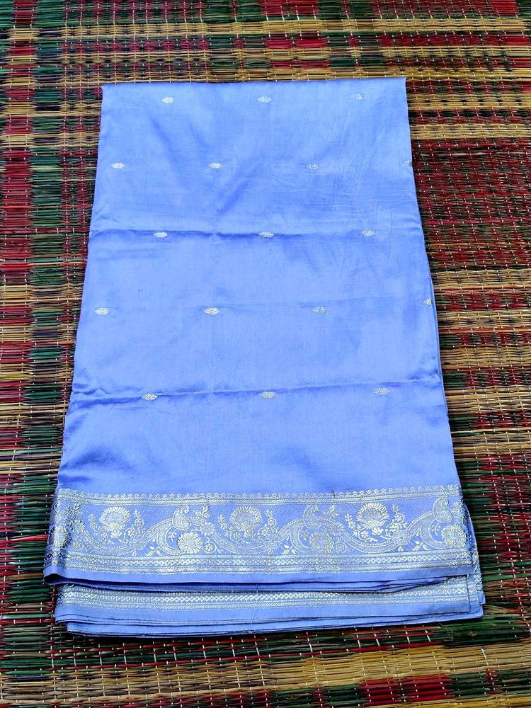 Beautiful Blue Silk Saree