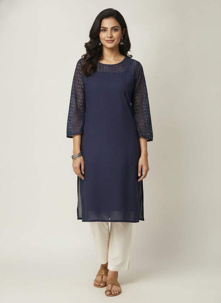 Elegant Lace Sleeve Top in just 89 Rs