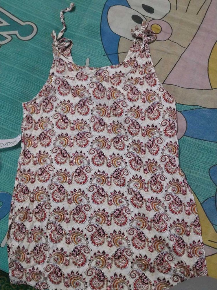 Boho Paisley Print Sleeveless Top
